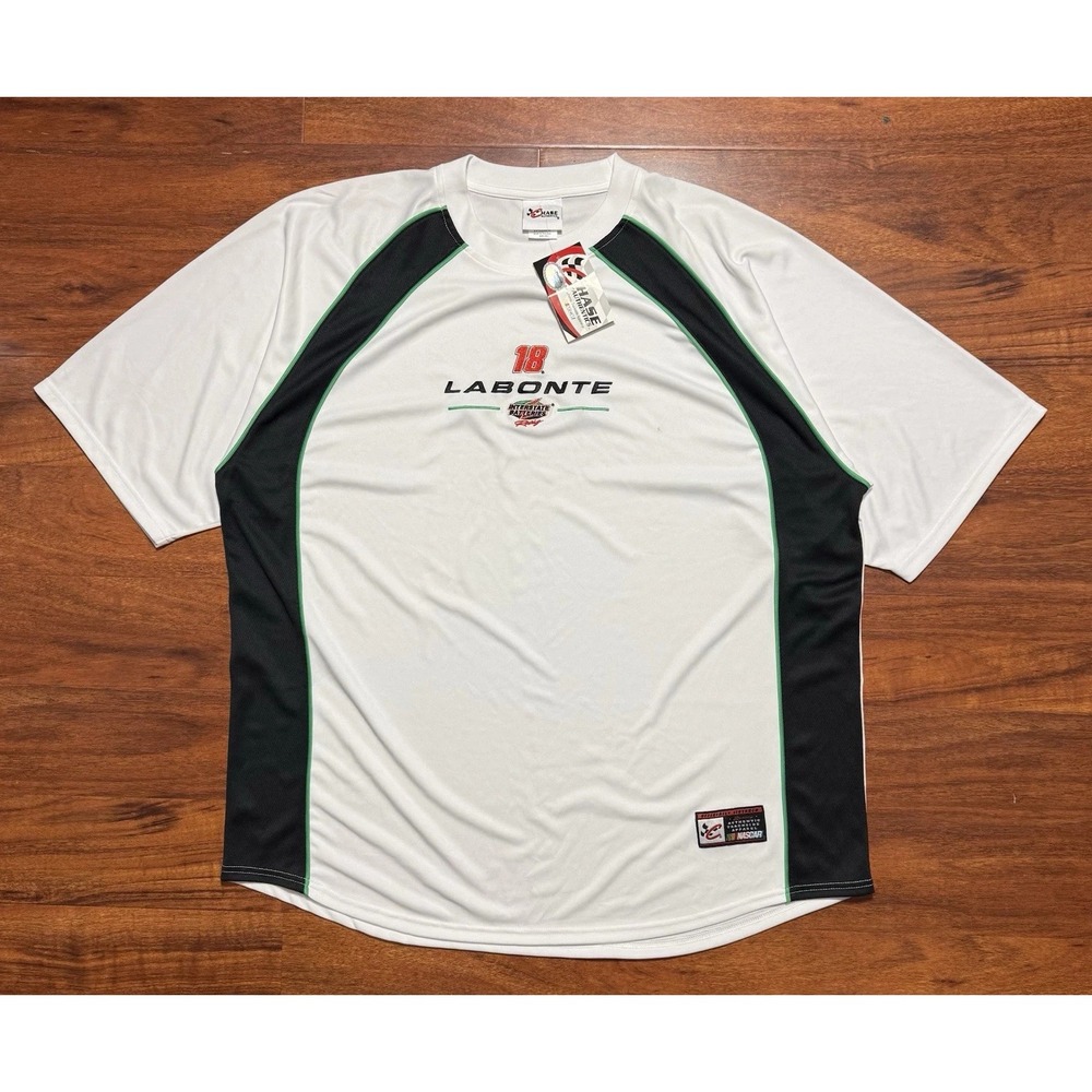 Bobby Labonte 18 NASCAR Shirt XXL White Chase Authentic Trackside Jersey NWT